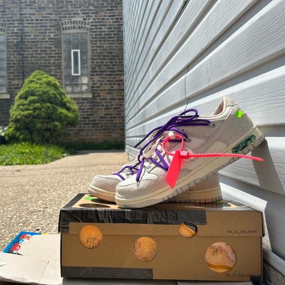 dunk low off white lot 15